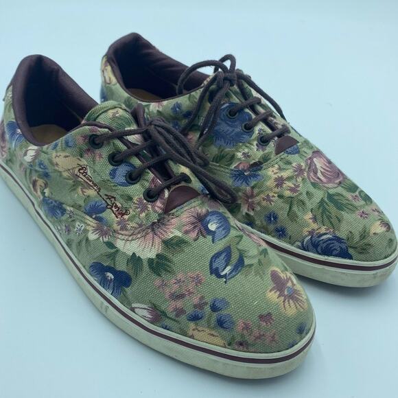 Etienne Aigner Woman’s Floral Sneakers Canvas 9 - Picture 1 of 9